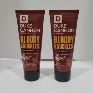 2pk Duke Cannon Hand Cream Bloody Knuckles Hand Repair Tube 3oz Travel